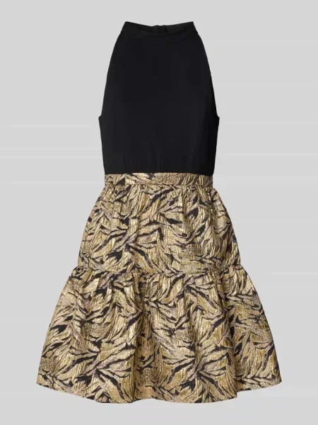 Sukienka koktajlowa z efektem 2 w 1 Adrianna Papell czarna