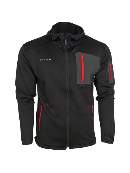 Bluza z kapturem Taimen Polartec Power Stretch czerwona