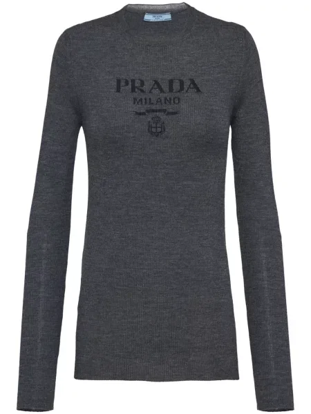 Pulover Prada de lână gri