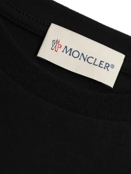 Koszulka dziecięca Moncler Enfant czarna
