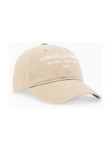 Armani Exchange șapcă de baseball pentru bărbați din bej