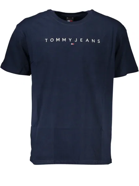 Tricou Tommy Hilfiger cu autograf albastru