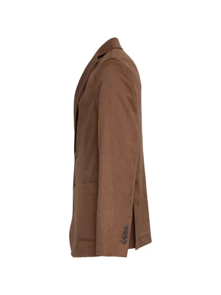 Jednoredni blejzer Circolo 1901 našiveni džepovi smeđa