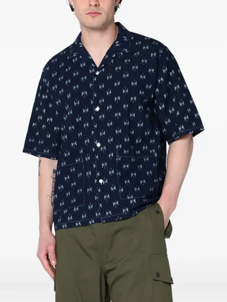 Krátká košile Needles modrá