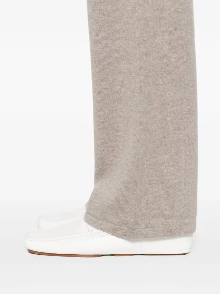 Pantaloni Soft Goat din cașmir gri