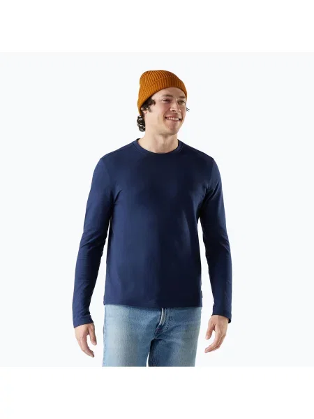 Longsleeve trekkingowy Smartwool Perfect Crew deep navy granatowy