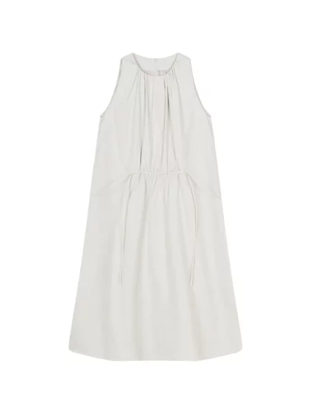 Rochie midi Less fără mâneci cu cordon