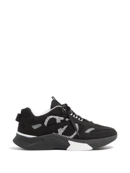 Sneakerși Valentino Garavani din piele de căprioară negru