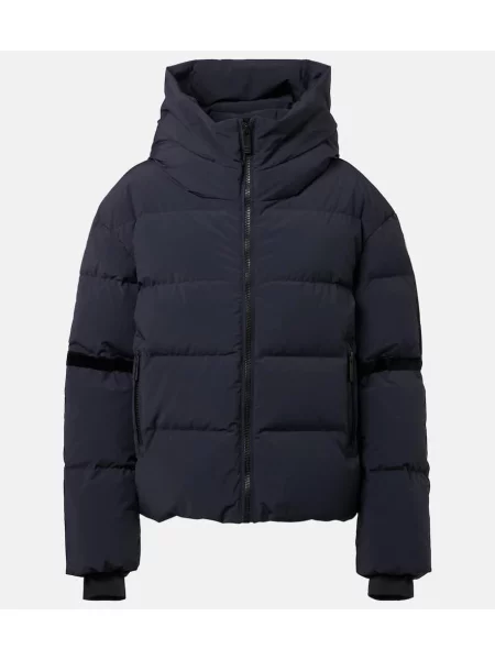 Aksamitna jeździć na nartach kurtka narciarska Fusalp czarna