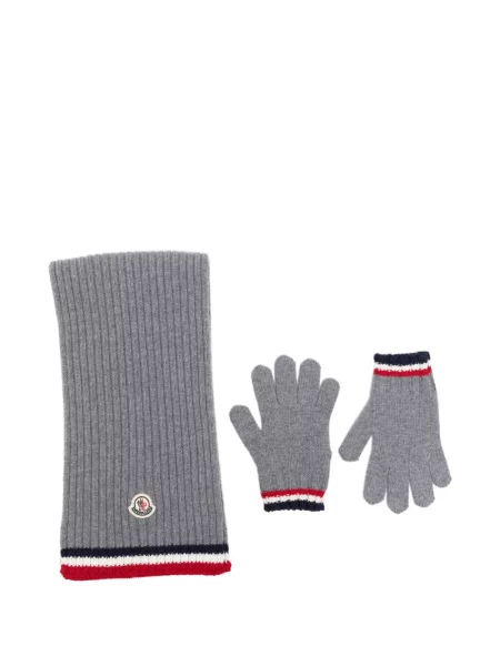 Rękawiczki dziecięce Moncler Enfant szare