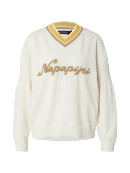 NAPAPIJRI Svetr D-MALEZ velbloudí / světle / citronová béžová