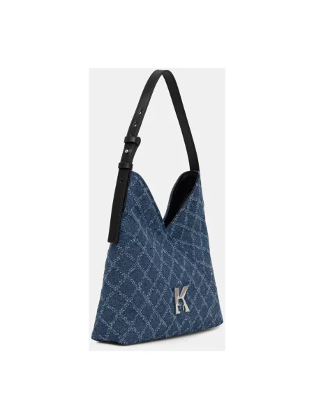 Karl Lagerfeld Jeans torebka tote jeansowa niebieska