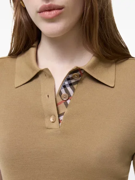 Tricou polo Burberry de lână