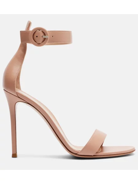 Sandale Gianvito Rossi din piele roz