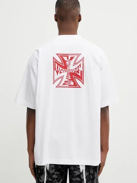 VETEMENTS tricou din Double Biker Cross