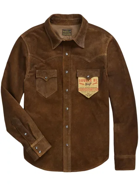 Μπουφάν Ralph Lauren Rrl σουέτ καφέ