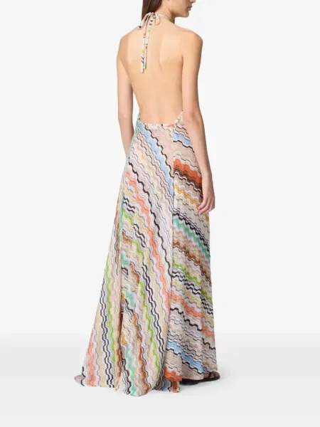 Rochie maxi Missoni cu gât halter