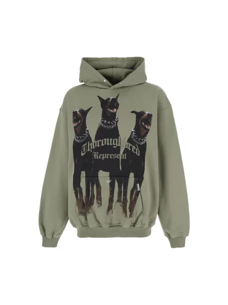 Bluza z kapturem Represent z kapturem zielona