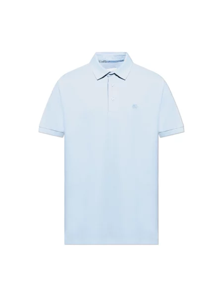 Koszulka polo Etro z logo niebieska