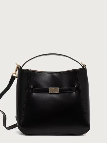 Marc O'Polo geantă crossbody pentru femei din piele negru