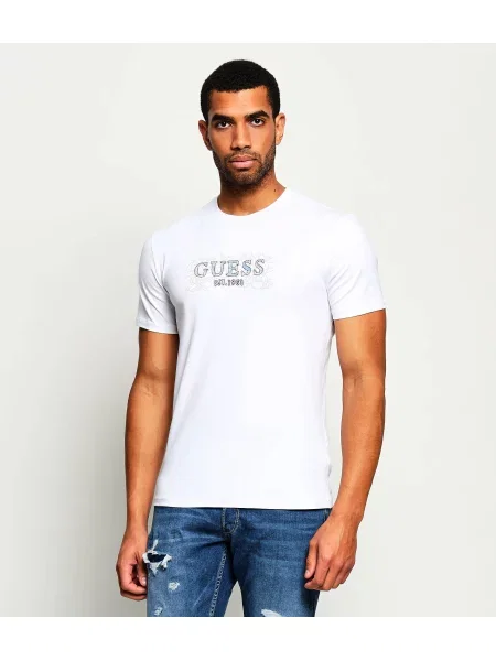 GUESS Tricou alb
