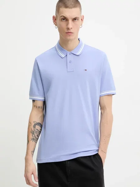 Tommy Jeans μπλουζάκι πόλο μπλε