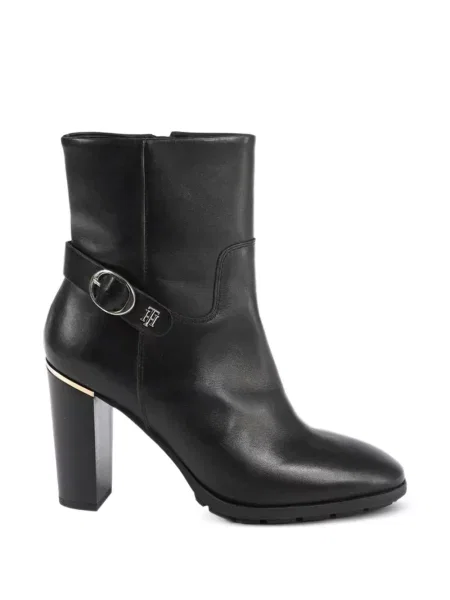 Cizme scurte Tommy Hilfiger cu cataramă negru