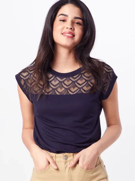 ONLY Tricou Nicole închis albastru