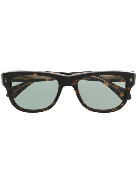 Ochelari de soare pătrați Cartier Eyewear maro