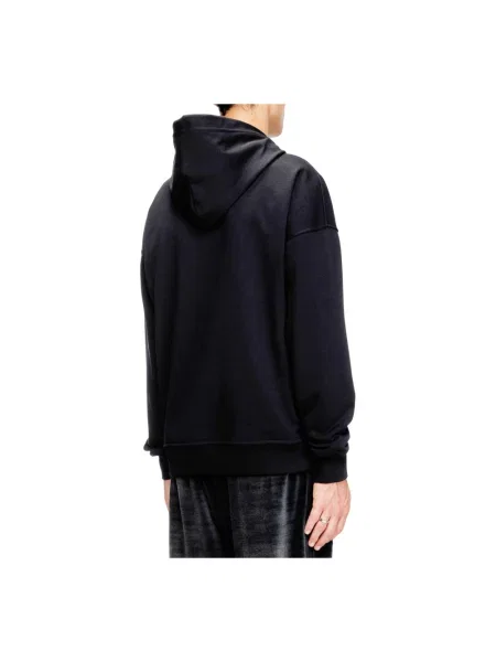 Bluza z kapturem Diesel z kapturem czarna
