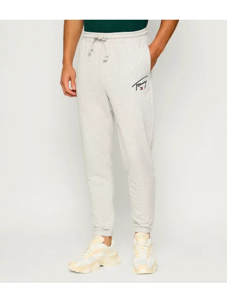 Tommy Jeans pantaloni de trening pentru bărbați din gri