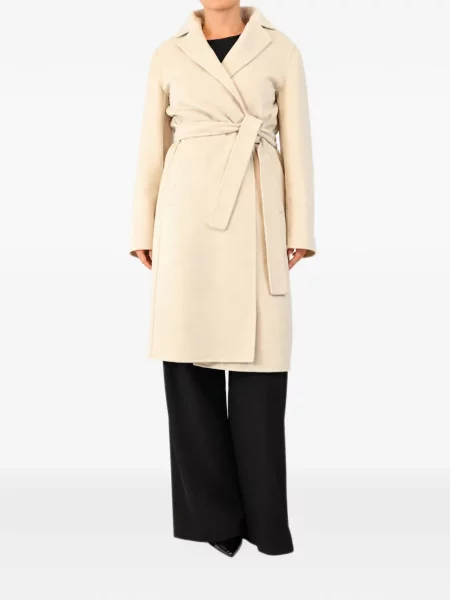 Vlněný opásaný kabát 's Max Mara
