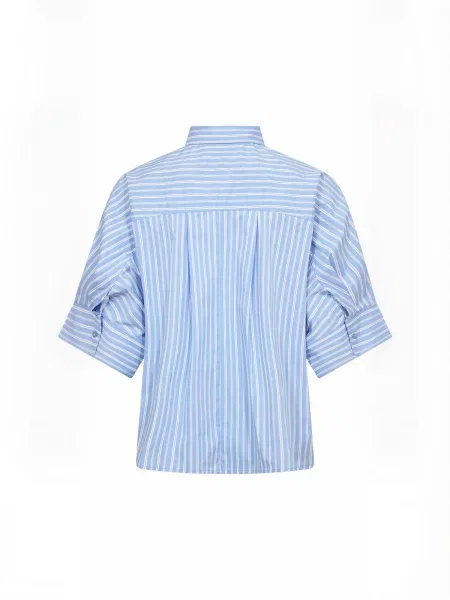 Co'couture Tricou KaieCC Stripe SS albastru