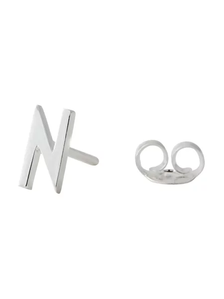 Stříbrné náušnice Design Letters
