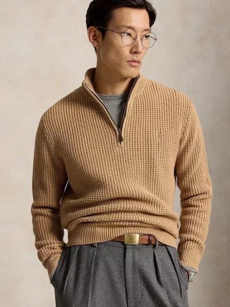 Polo Ralph Lauren Pulover cămilă maro