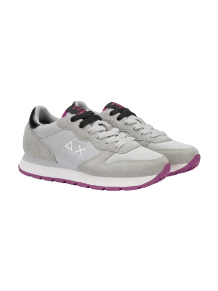 Sneakersy Sun68 skórzane szare