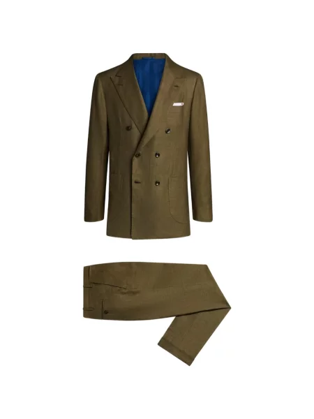 Costum Kiton cu două rânduri de nasturi maro