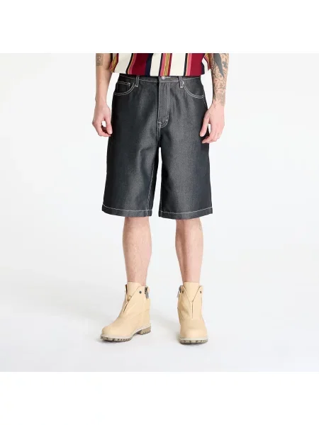 Šortky Guess Originals Baggy Denim Short Go Metallic Grey 32 šedé