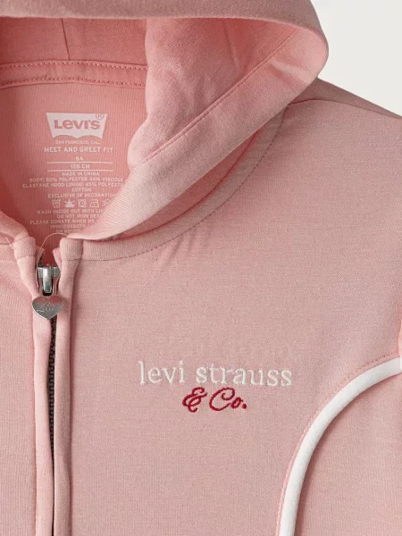 Суичър с качулка Levi's® розово