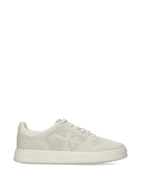 Sneakerși Premiata tricotate alb