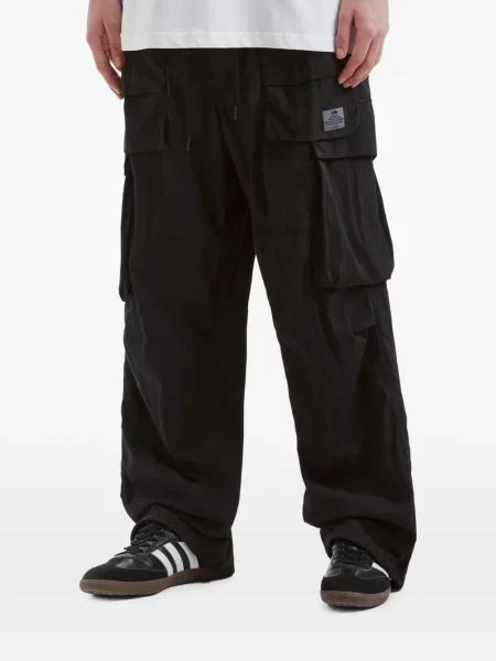 Pantaloni cargo Aftermaths cu autograf negru