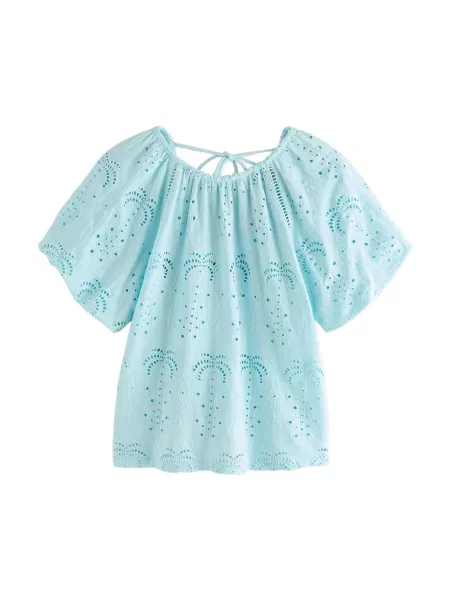 Next Bluză deschis albastru