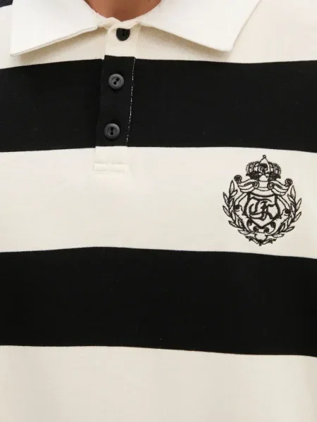 Polo The Kooples cu dungi negru