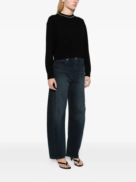 Пуловер Alexander Wang с кръгло деколте черно