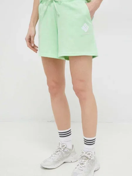 Kraťasy Columbia s potiskem high waist zelená