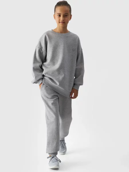 4F JUNIOR Spodnie dresowe unisex szare