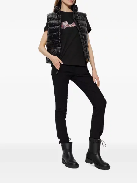 Matlasat vestă Moncler negru