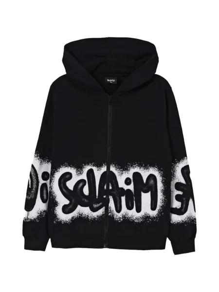 Bluza z kapturem dziecięca Disclaimer czarna