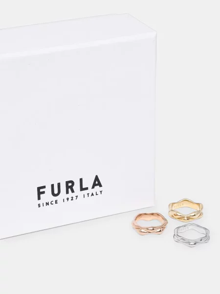 Furla pierścionek metalowy