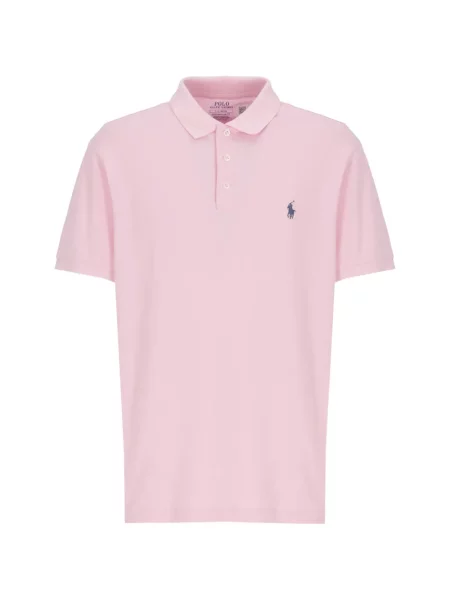 Суичър с качулка Polo Ralph Lauren бродиран с качулка розово